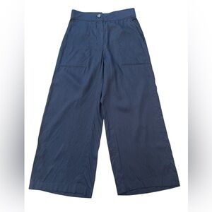 Club Monaco Black Wide Leg Cropped Pants